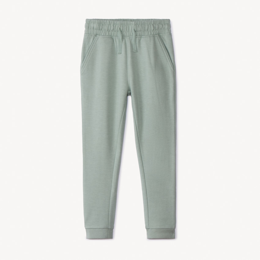 Pantalón jogging de felpa liso para niña 