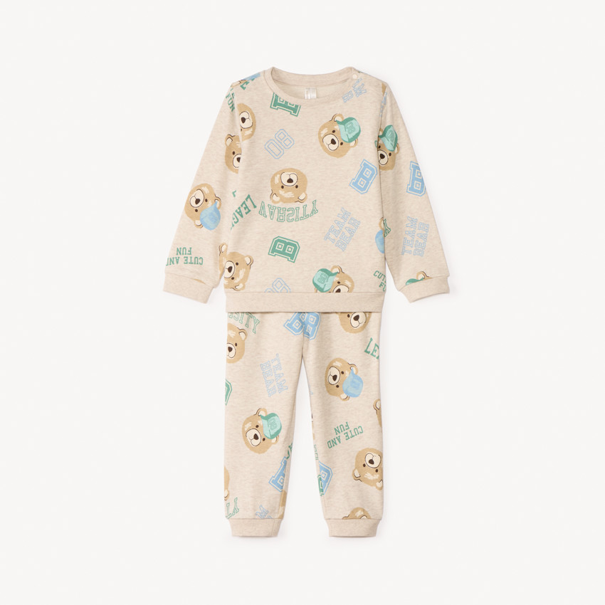 Conjunto de chándal con estampado de ositos para bebé niño 