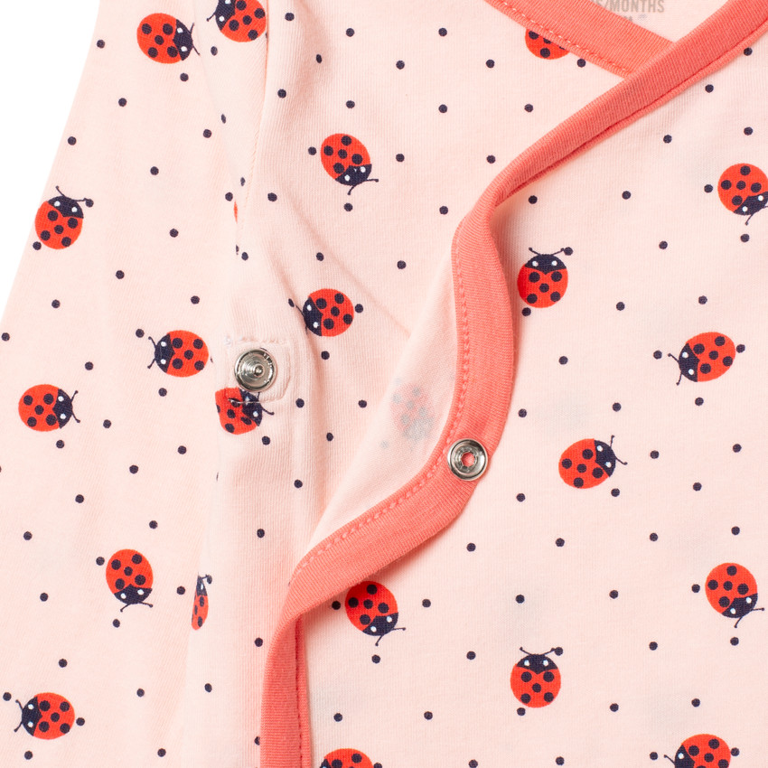 Pack de 3 bodies manga larga motivo mariquita 