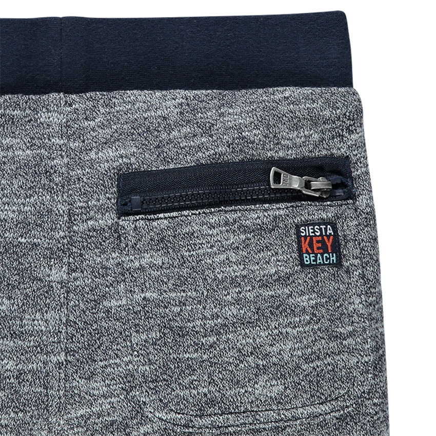 Bermudas de muletón ligero con bolsillo de canguro 
