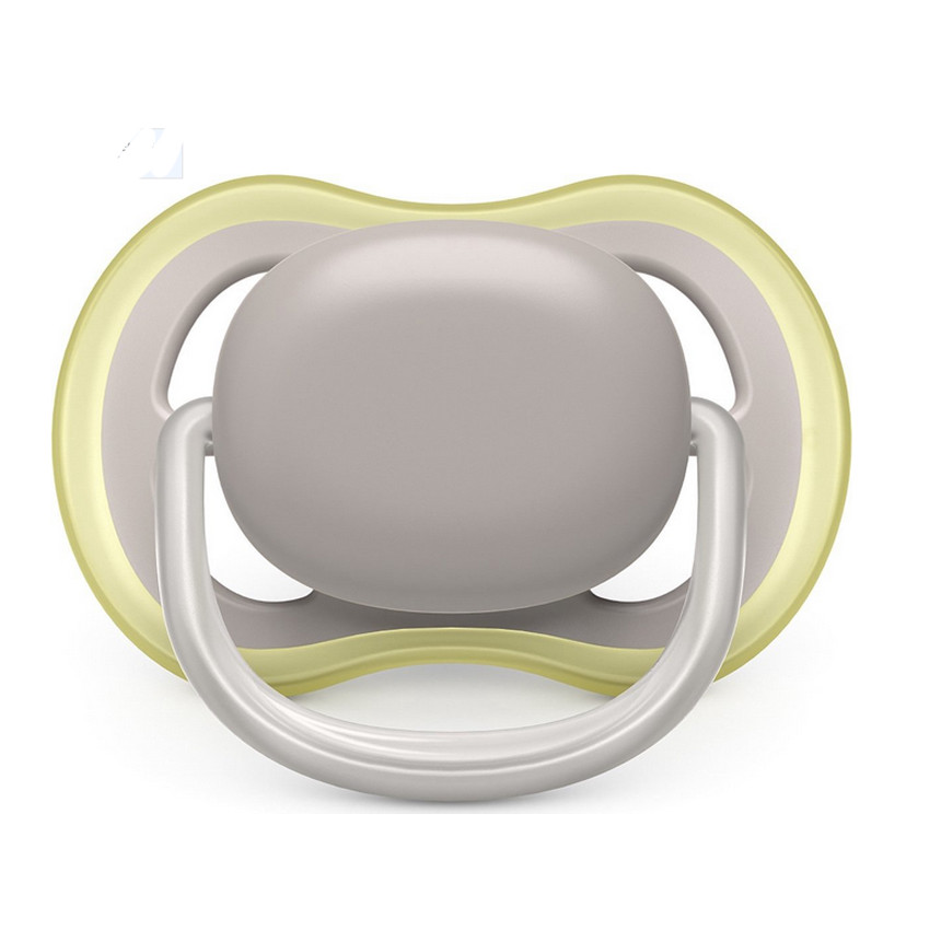 Sucette Silicone Ultra Air 6-18M - Olive/Gris - 2 pièces 