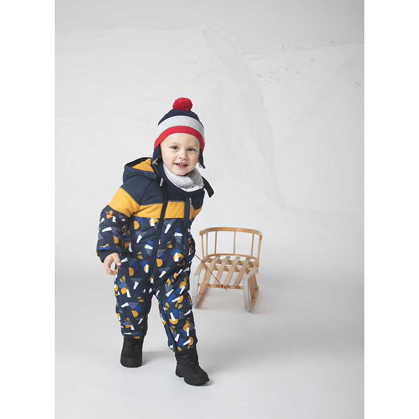 Conjunto gorro y bufanda tipo snood de punto 