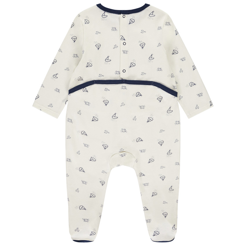 Pack de 2 peleles con motivos marinos para bebé niño con aberturas diferentes según la edad 