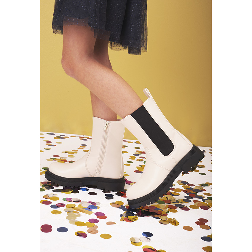 Botas niña cuero sales