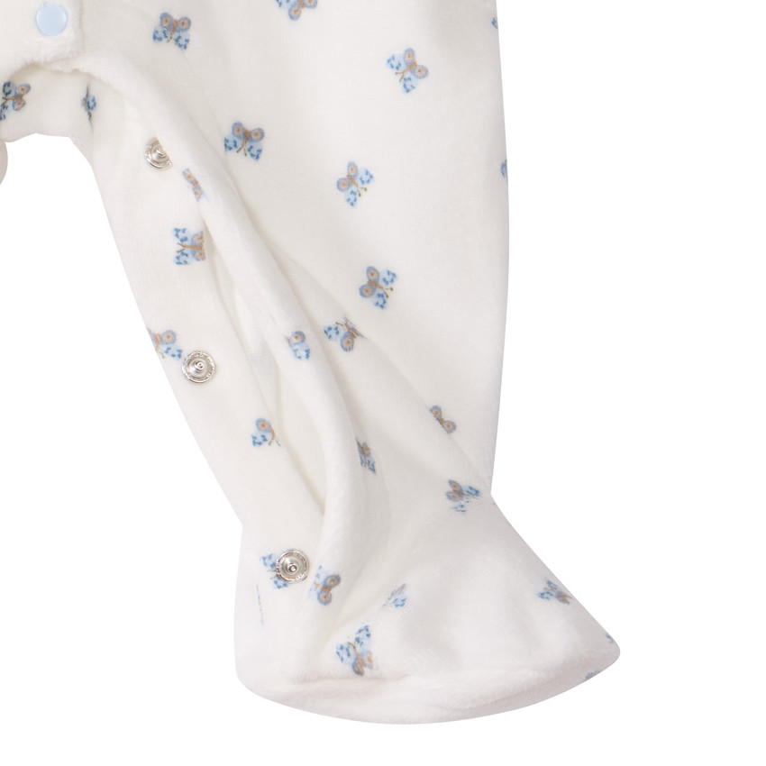 Pijama de terciopelo - Flores pequeñas 