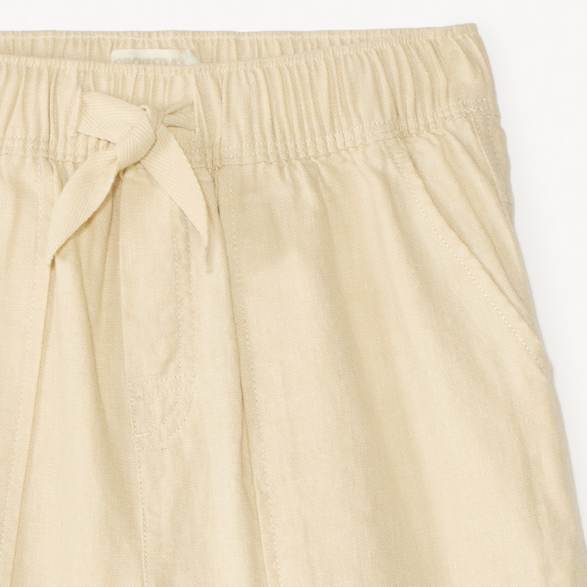 Bermudas de tela con efecto lino para niño 