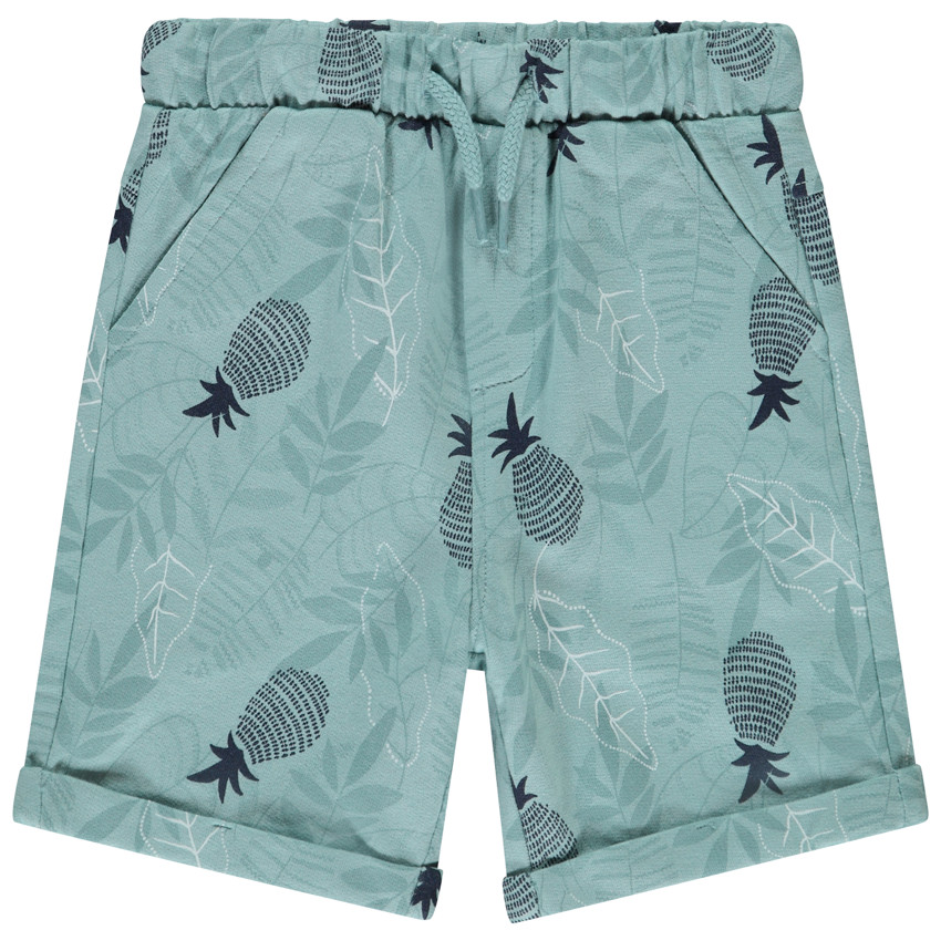 Bermudas de felpa con estampado de piña para bebé niño 