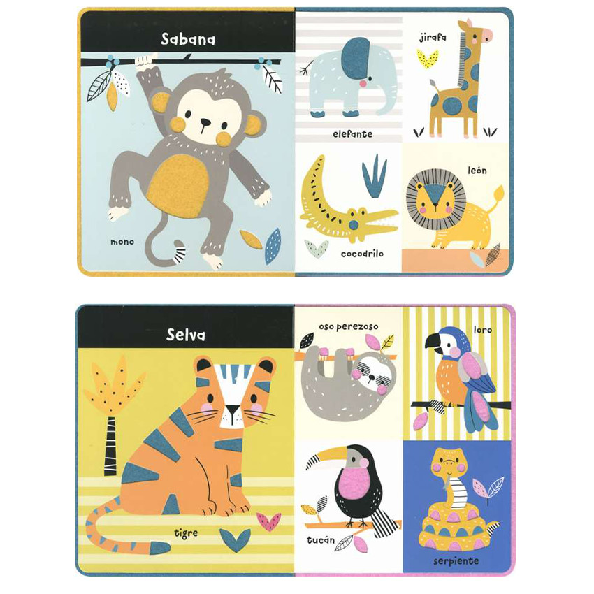 Libro con texturas Animales +1 año 
