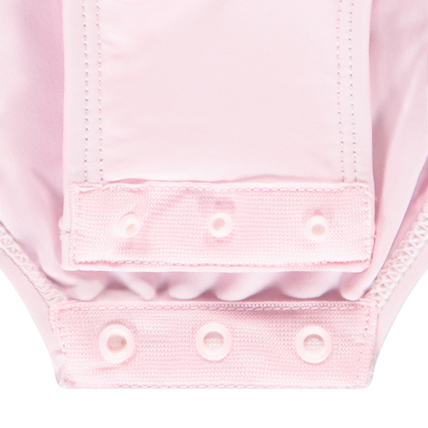 Bañador de una pieza anti-UV con motivo de flamenco para bebé niña 