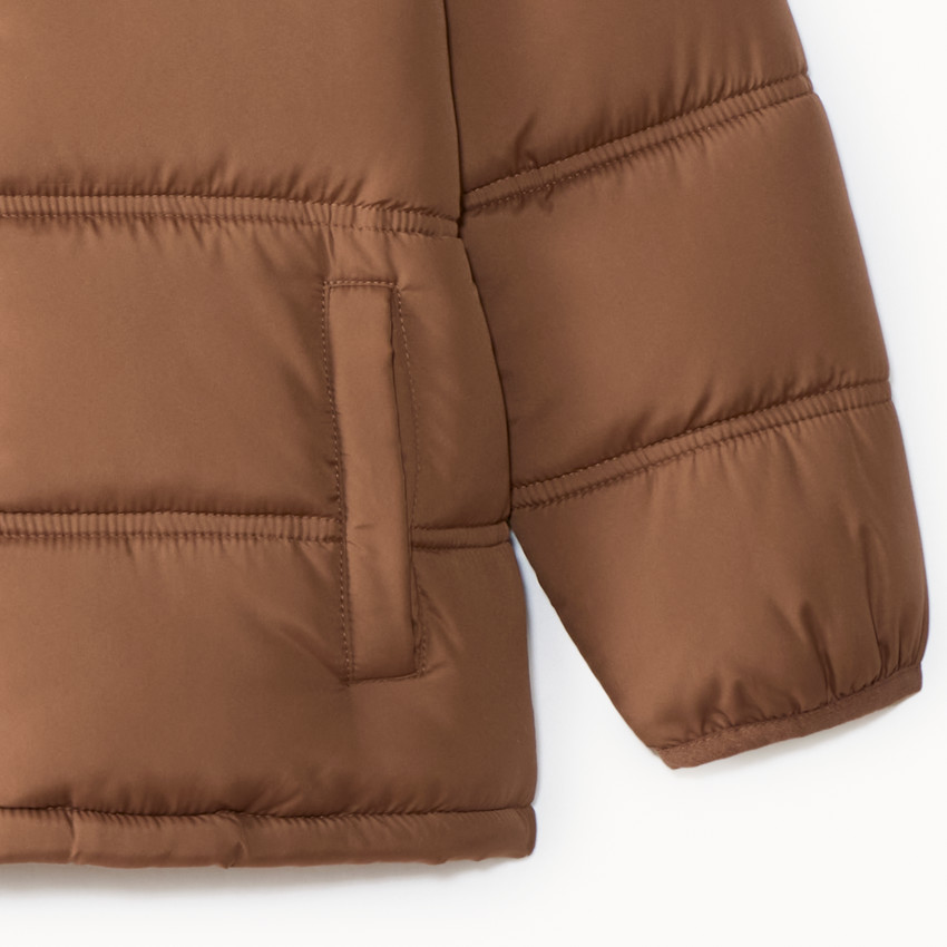 Chaqueta de abrigo gruesa para niño con capucha. 