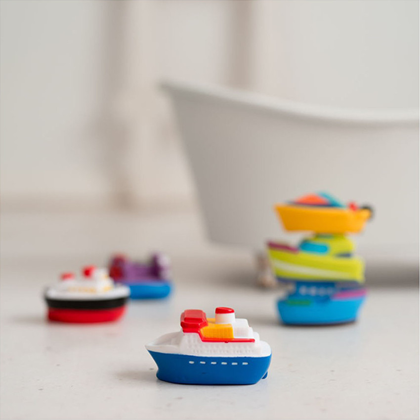 Juguetes de baño 6 uds Boats 