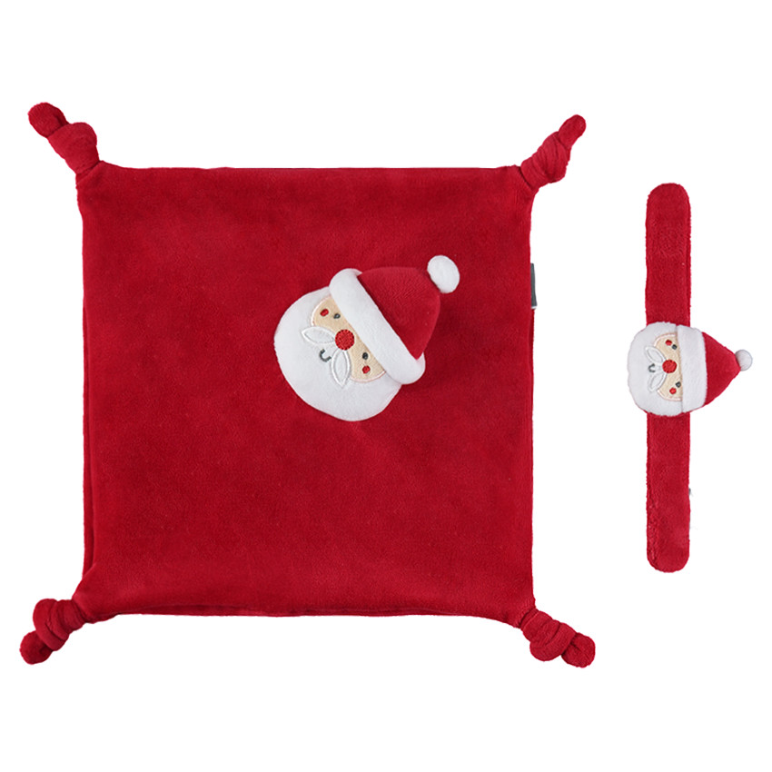 Pelele de terciopelo con sonajero de Papá Noel  Additional Pelele de terciopelo con sonajero de Papá Noel