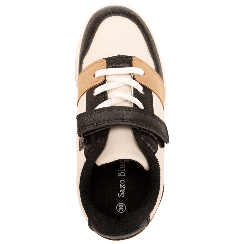 Zapatillas bajas con velcro y cuero sintético para niño 