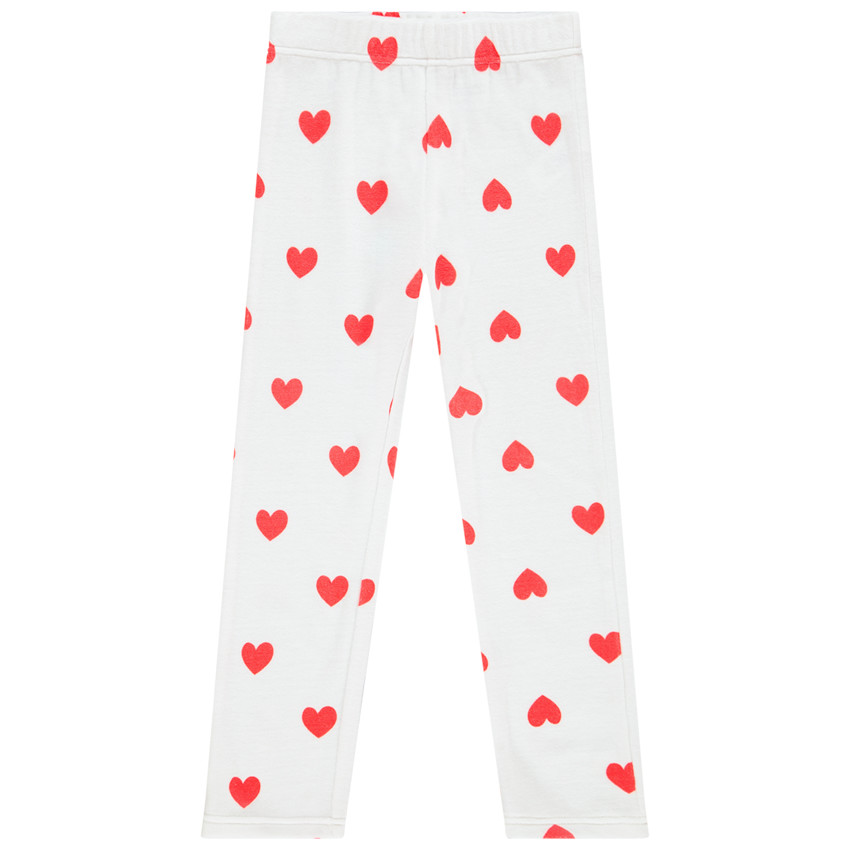 Pelele de terciopelo con estampado de gato y corazones para niña 