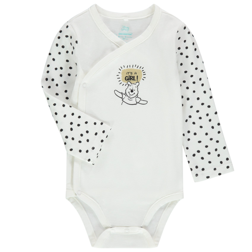 Body de manga larga con  lunares, estampado Winnie Disney  Additional Body de manga larga con  lunares, estampado Winnie Disney