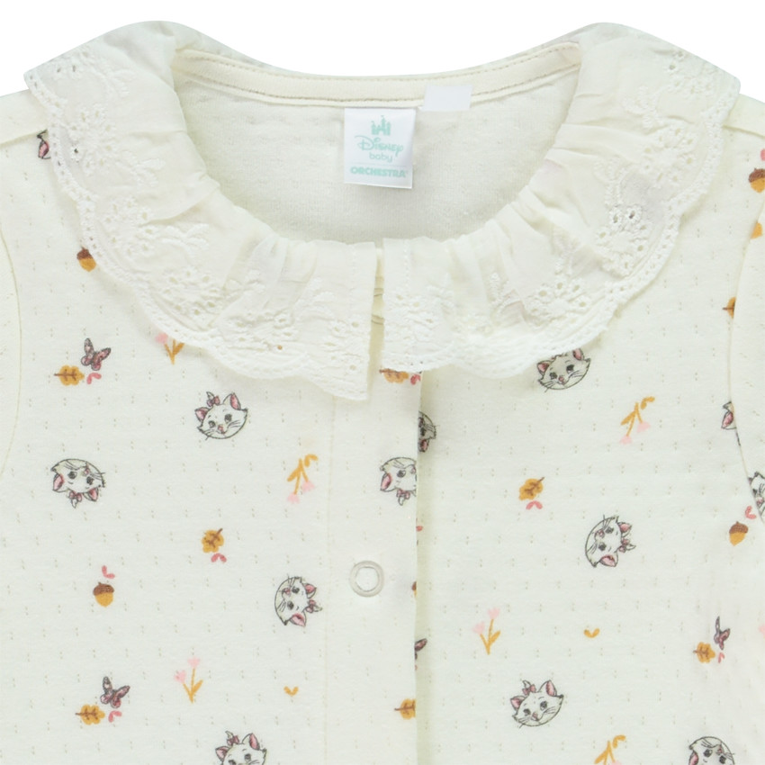 Pelele estampado Marie Disney con cuello bordado para bebé niña 