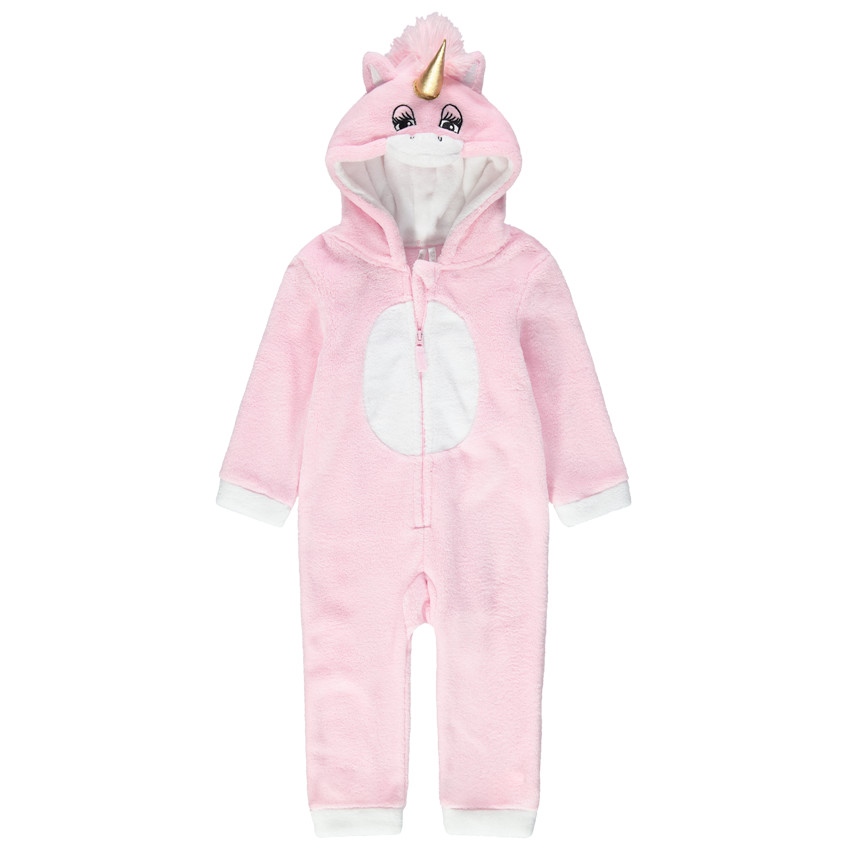 Pijama unicornio de borreguillo con detalles bordados 
