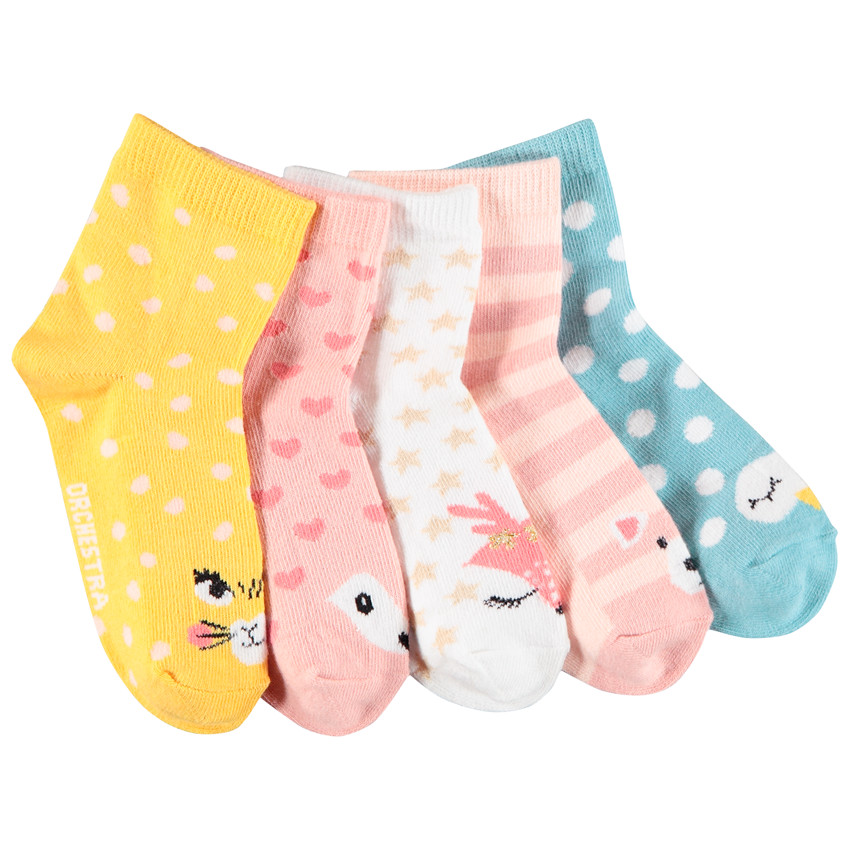 Pack de 5 pares de calcetines diferentes estampados/ colores 
