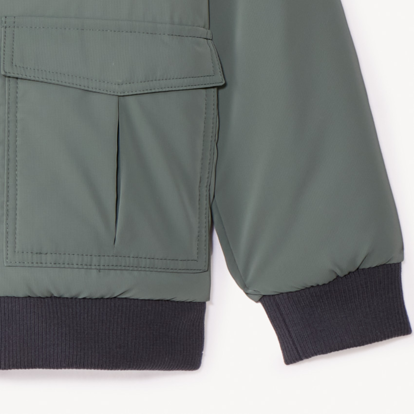 Chaqueta aviador con capucha de felpa para niño 