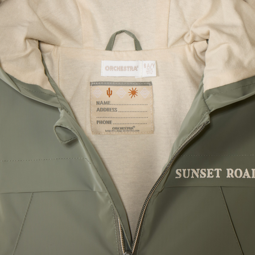 Chubasquero liso de ripstop para niño 