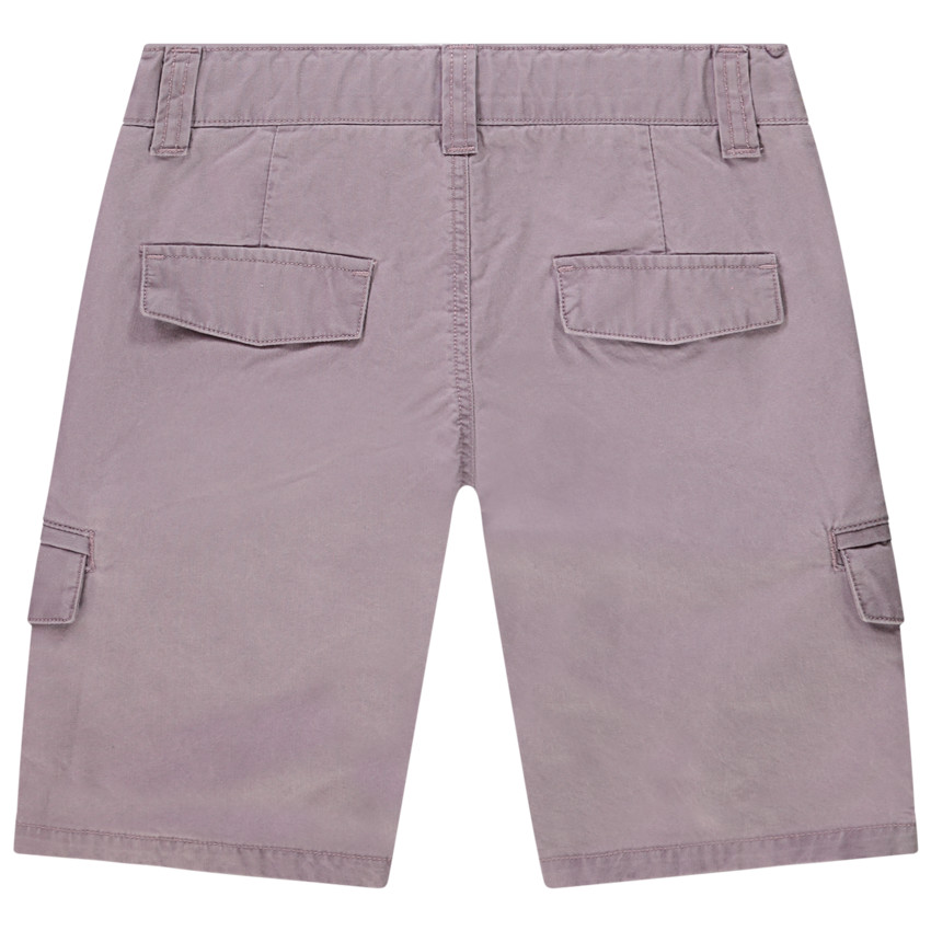 Bermuda style cargo en twill uni pour garçon 