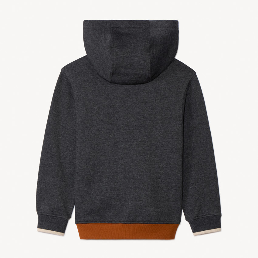 Chaleco de manga larga efecto colorblock con capucha para niño 