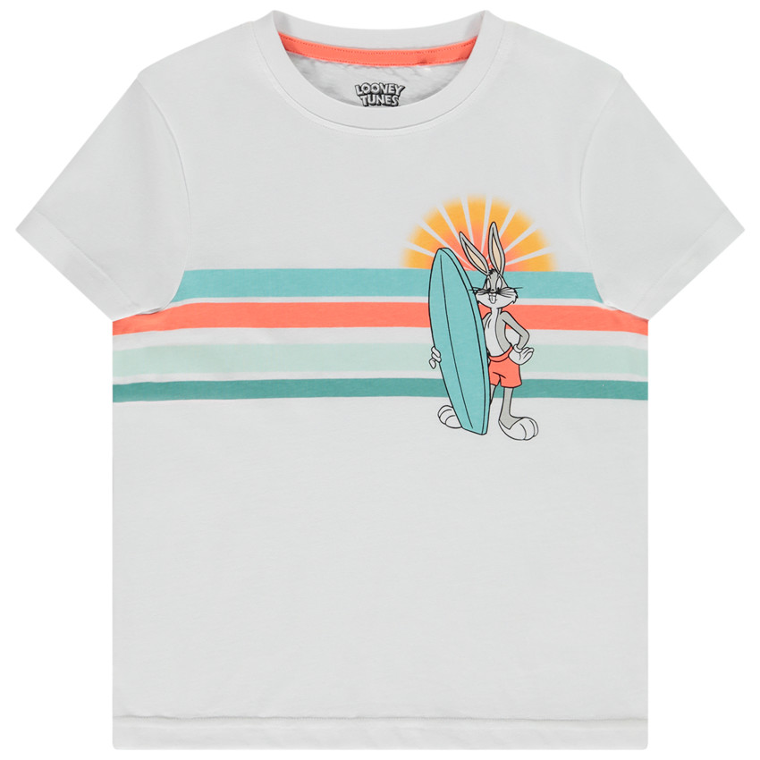 Camiseta de manga corta Bugs Bunny de Looney Tunes Warner para niño 