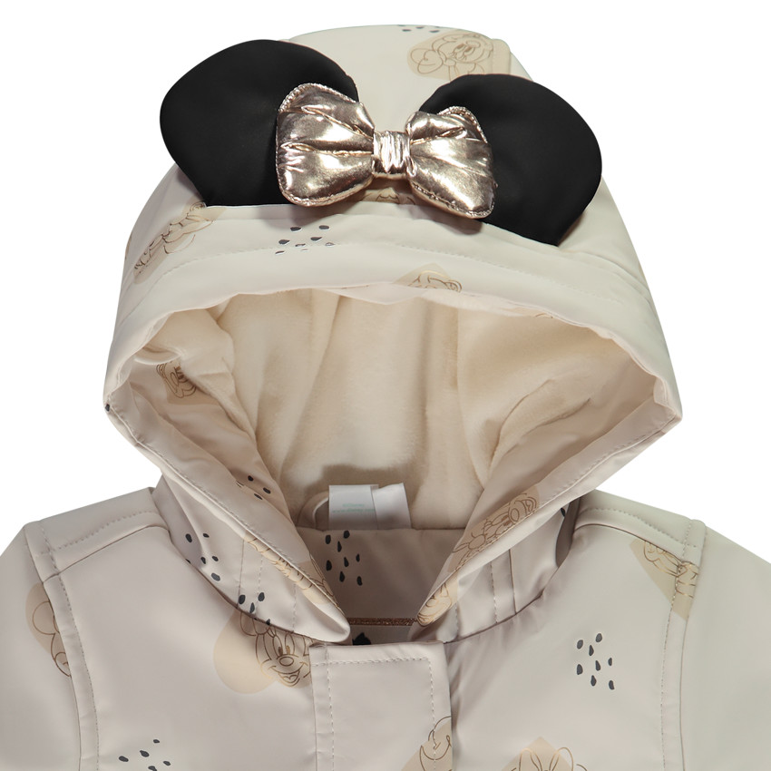 Parka de goma divertida con estampado de Minnie Disney para bebé niña 