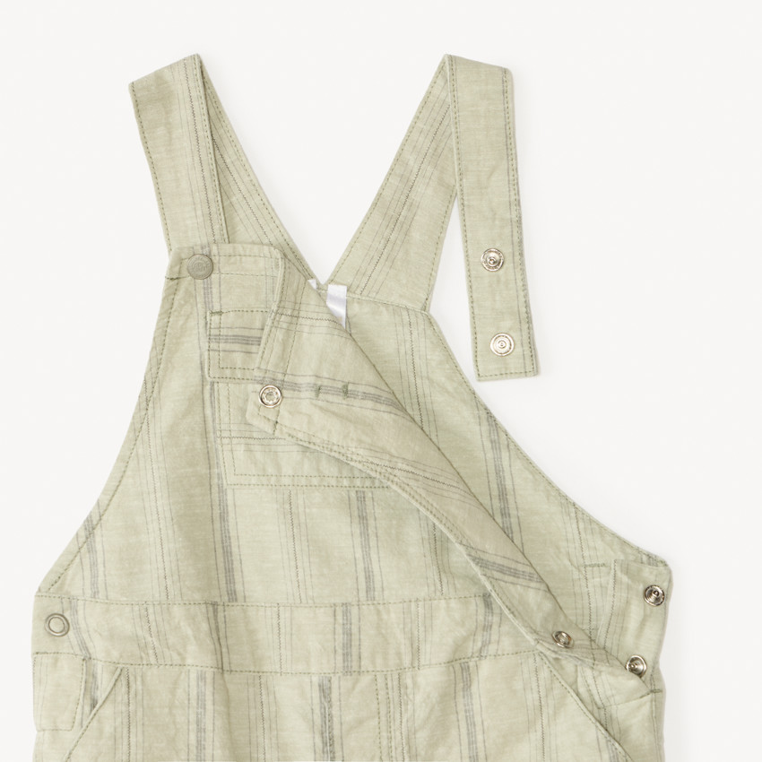 Pantalón corto de tela a rayas para bebé niño 
