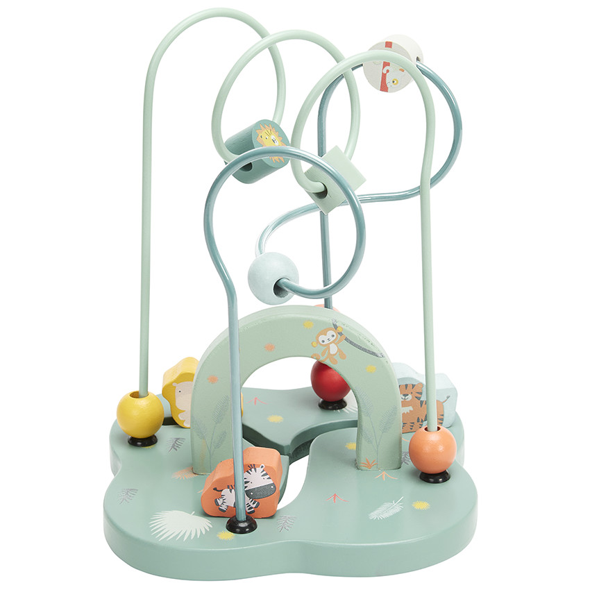 Boulier laberinto en espiral de madera Happy Wild 