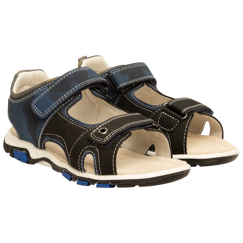 Sandalias de velcro con efecto camuflaje niño 