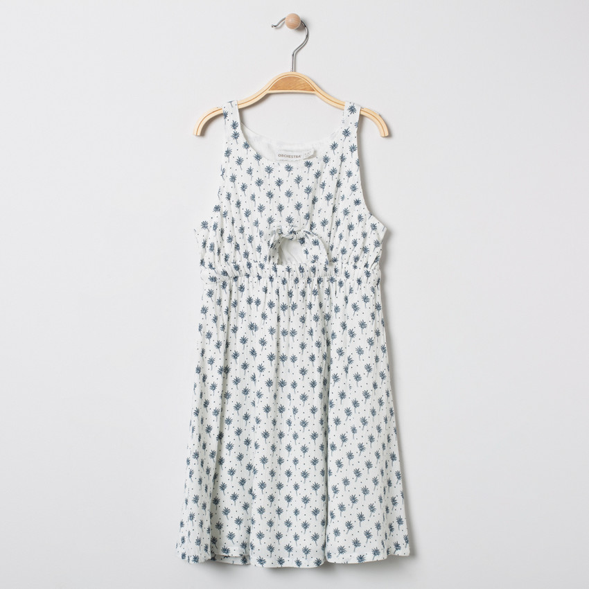 Vestido tirantes estampado vegetal all-over 