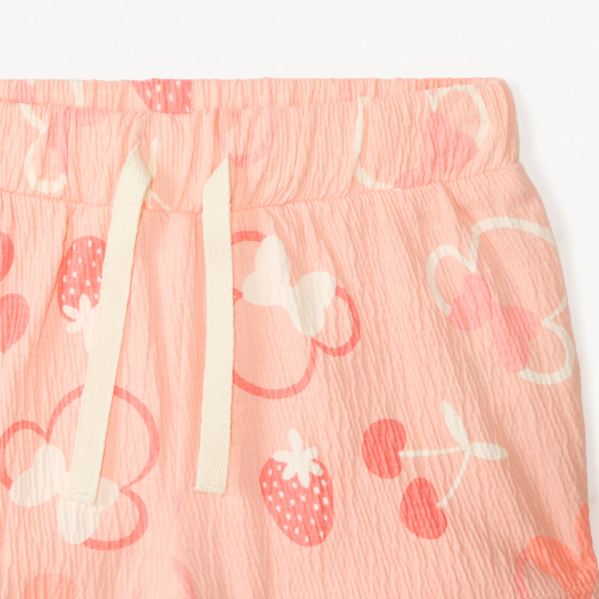 Conjunto de 2 piezas cortas de Minnie Disney para niña bebé. 