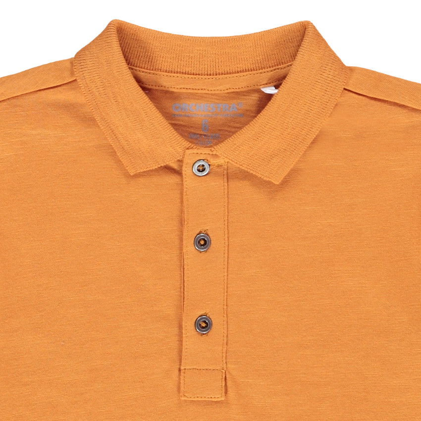 Polo manches longues en jersey uni pour garçon Main Polo manches longues en jersey uni pour garçon