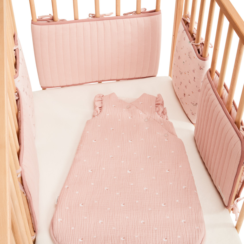 Lote de 5 protecciones modulares para barrotes colección "Promenade Bucolique" rosa 