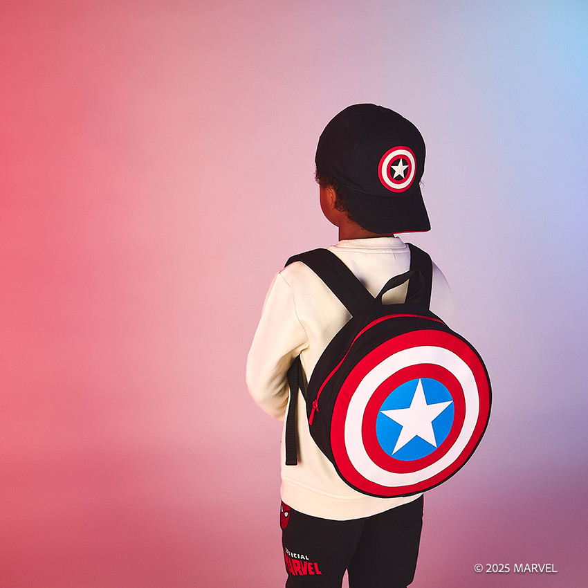 Mochila escudo Capitán América Marvel para niño 