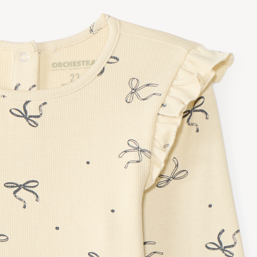 Camiseta de manga larga para niña con estampado divertido 