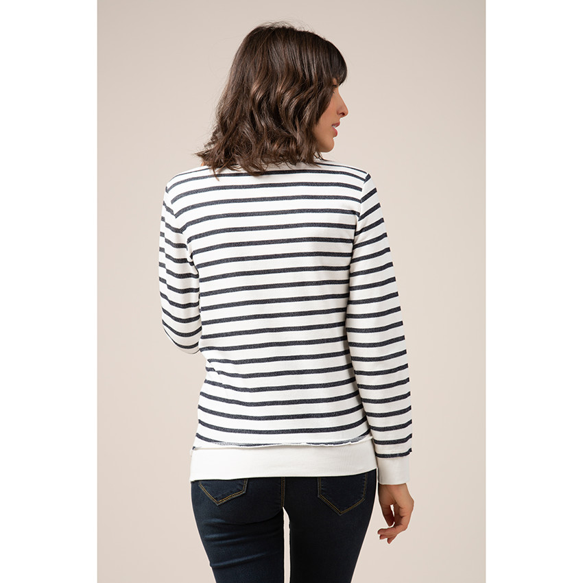 Sudadera de maternidad estilo marinero 