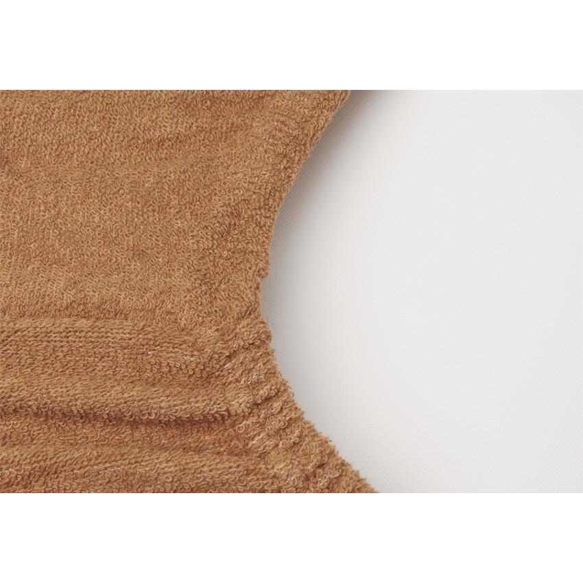 Lot de 2 housses de matelas à langer 50 x 70 cm Caramel/Biscuit 
