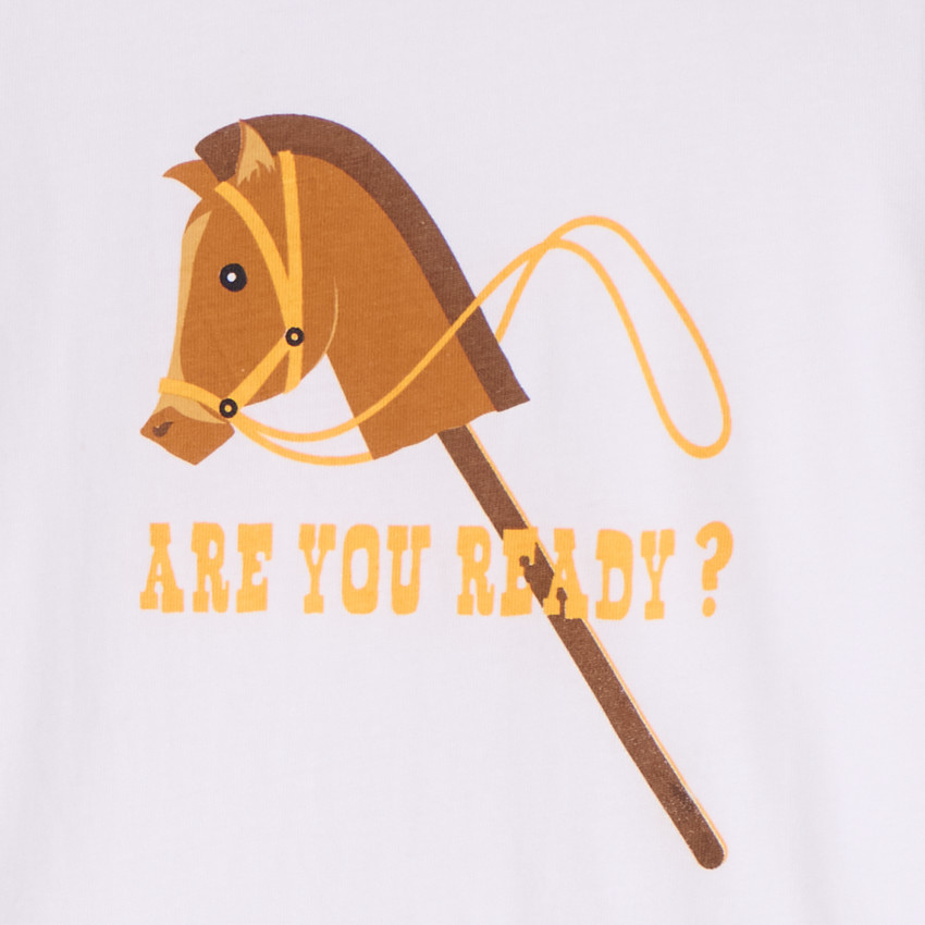 Camiseta de manga corta lisa con estampado original para bebé niño 