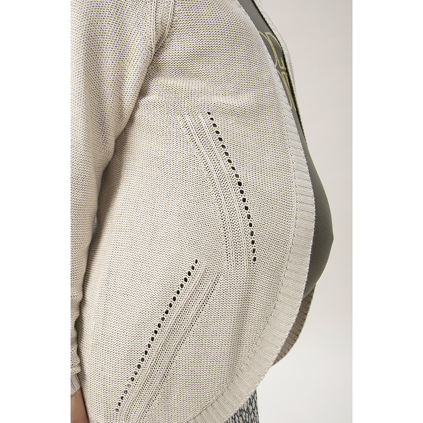 Chaqueta de de embarazo con punto con juego de mailla 