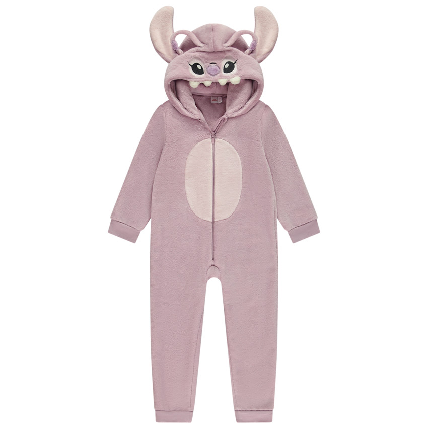 Pelele de sherpa con capucha Stitch Angel Disney para niña 