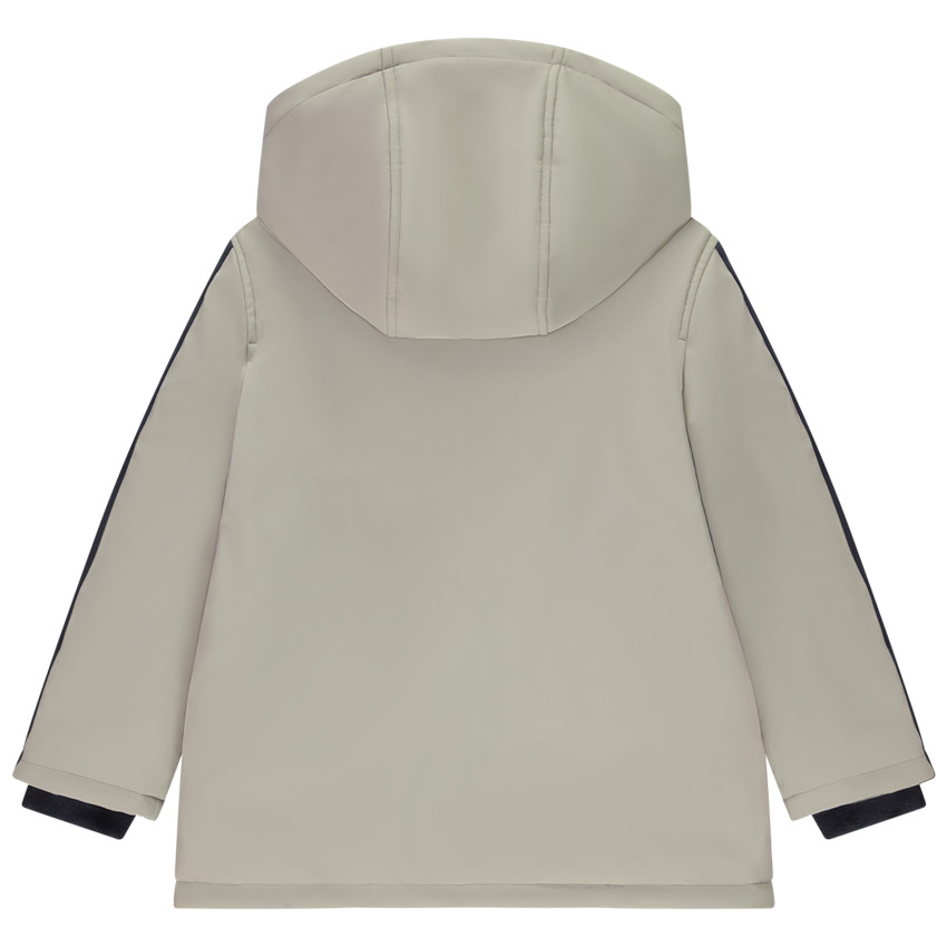 Parka de goma con forro y efecto color block para niño 
