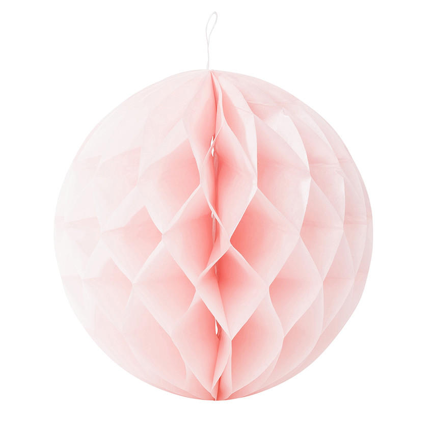 Set de 3 bolas de papel con efecto de panal 