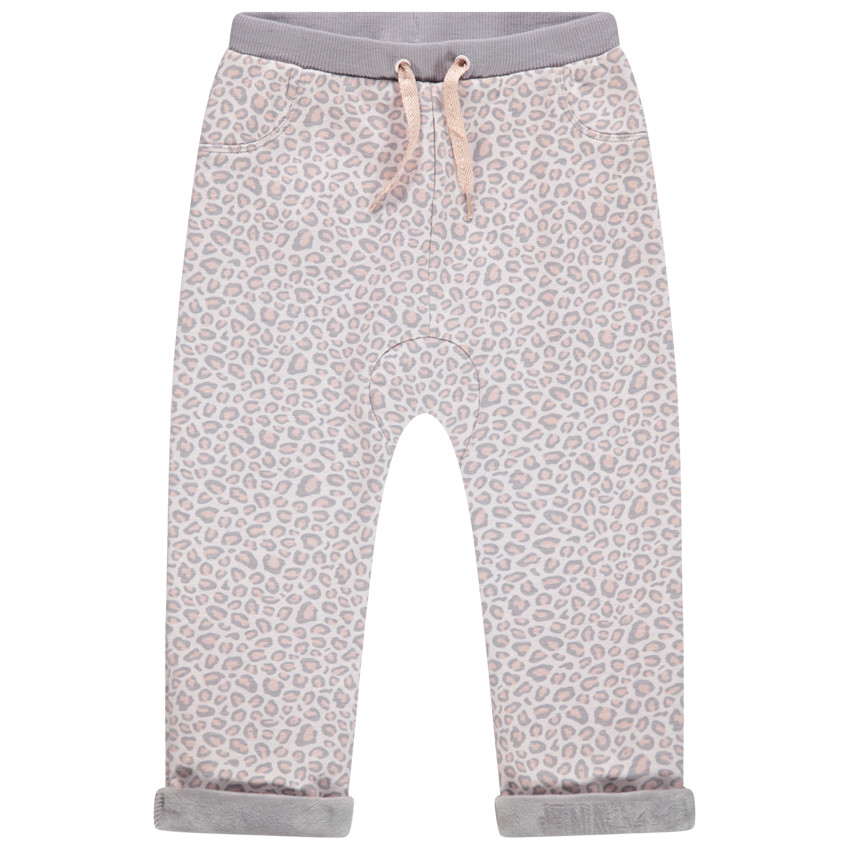 Pantalon de jogging en molleton imprimé léopard 