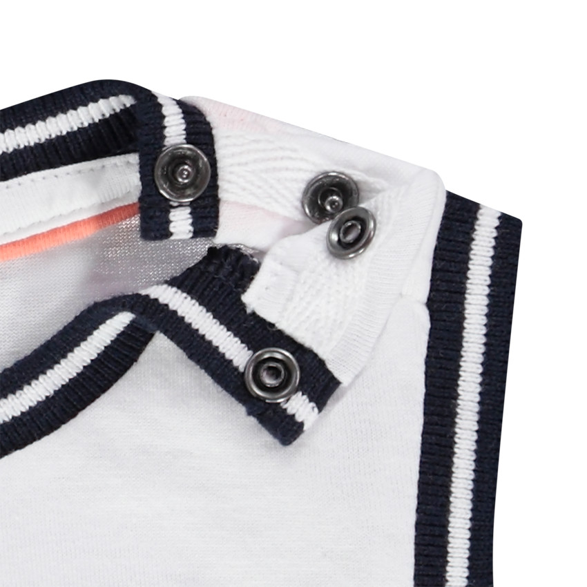 Camiseta sin mangas de jersey con estampado de ballena para bebé niño 