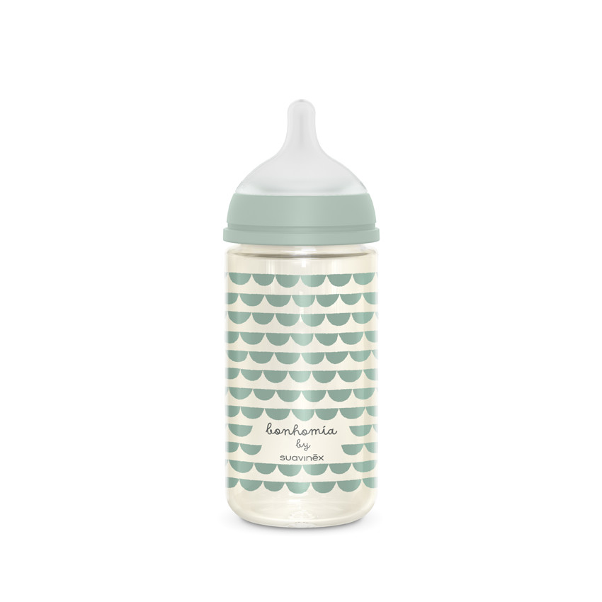 Biberon en verre avec tétine SX Pro M - Bonhomia vert 240 ml  Additional Biberon en verre avec tétine SX Pro M - Bonhomia vert 240 ml