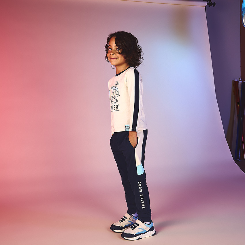 Camiseta de manga larga con estampado de fantasía de skate niño 