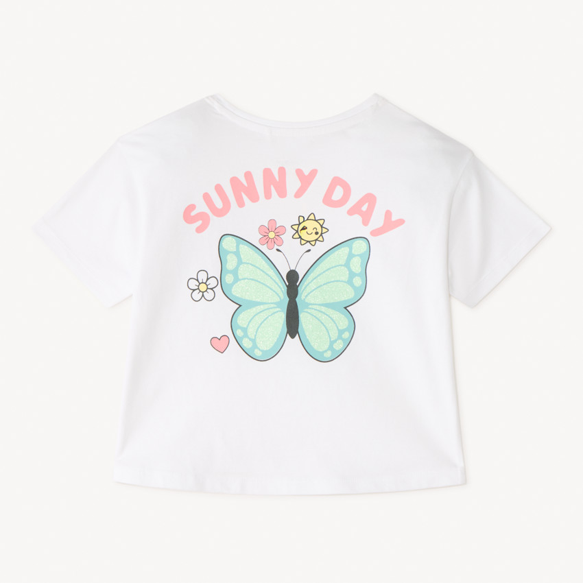 Camiseta de manga corta 1/2 oversize Billie Boo para niña 