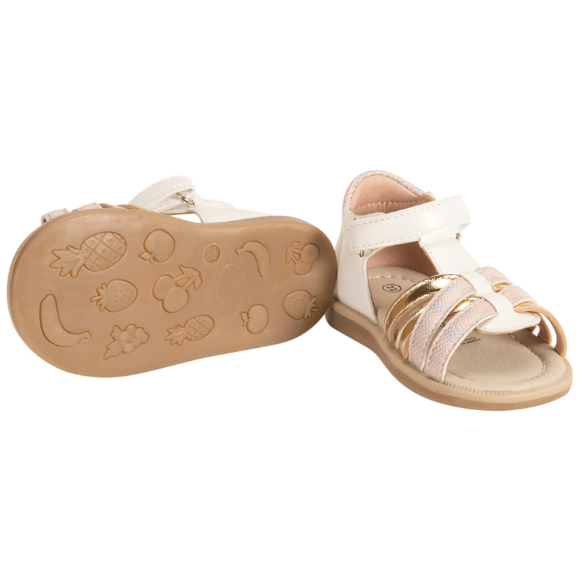 Sandalias velcro con tiras cruzadas fantasía para bebé niña  Additional Sandalias velcro con tiras cruzadas fantasía para bebé niña